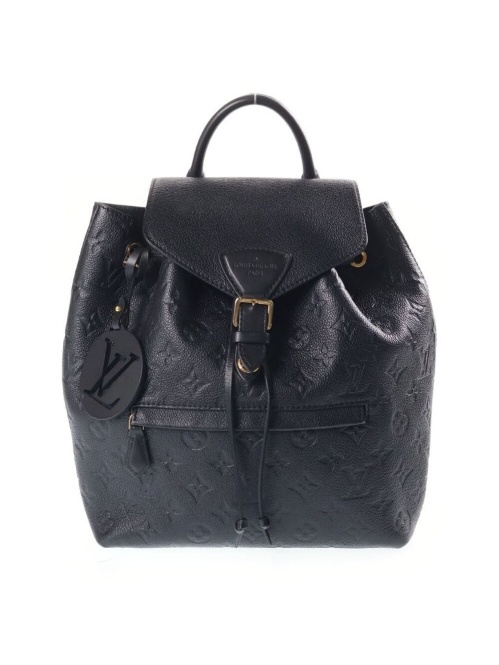 Louis Vuitton Monogram Empreinte Montsouris PM Backpack Leather Black